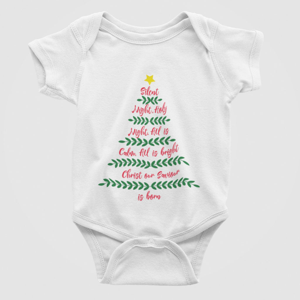 Christmas Tree Christmas Baby Bodysuit/ Onesie
