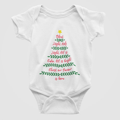 Christmas Tree Christmas Baby Bodysuit/ Onesie