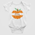 Pumpkin Monogram Halloween Baby Bodysuit/Onesie