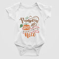 Pumpkin Spice and Everything Nice Halloweeen Fall Baby Bodysuit/Onesie