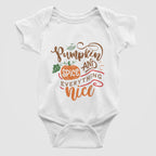 Pumpkin Spice and Everything Nice Halloweeen Fall Baby Bodysuit/Onesie