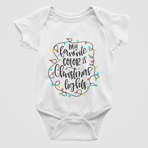 Christmas Lights Baby Bodysuit/ Onesie