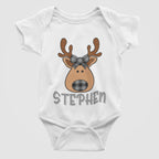 Reindeer Plaid Christmas Baby Bodysuit/ Onesie