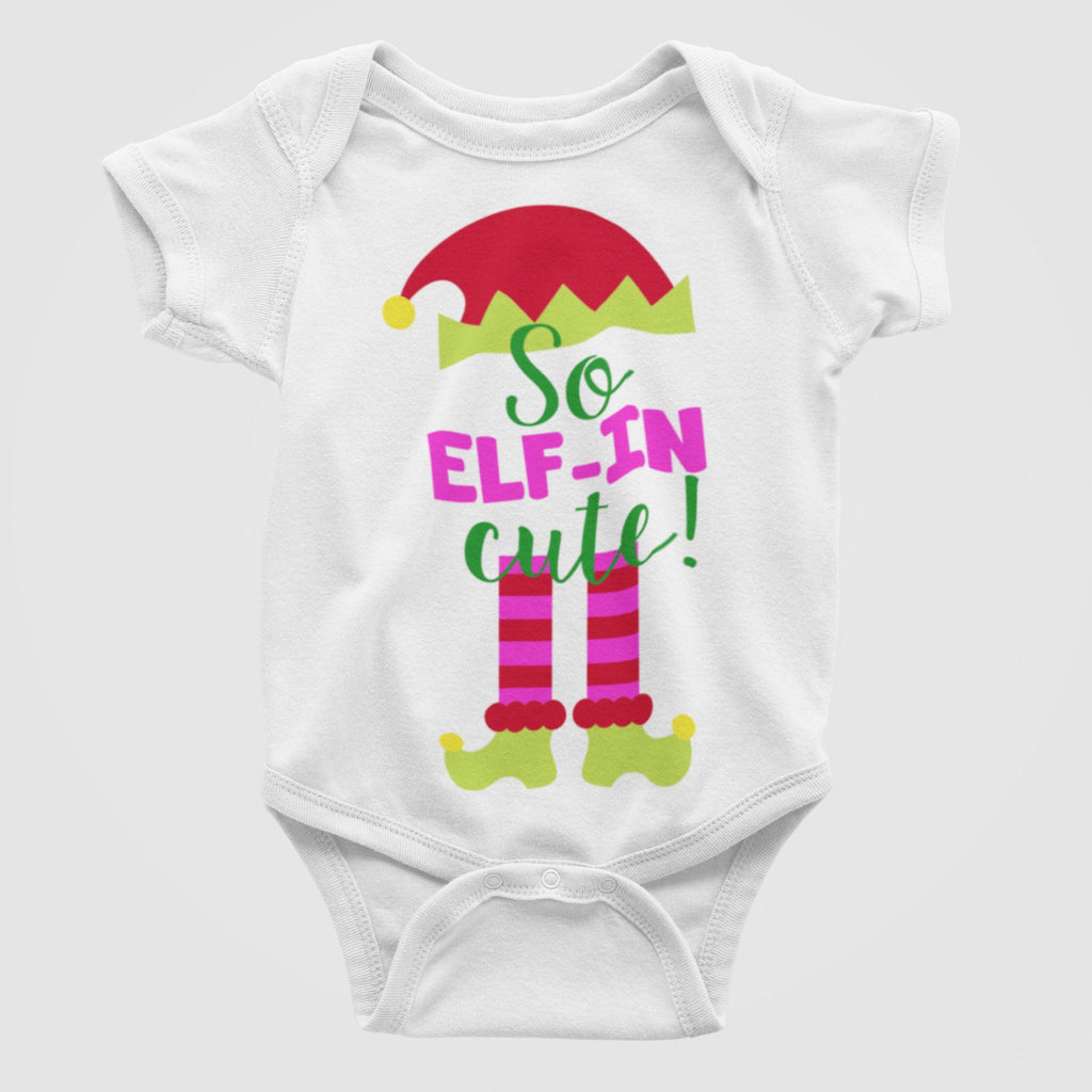 Elf Christmas Gerber Onesie® Personalized Baby Bodysuit
