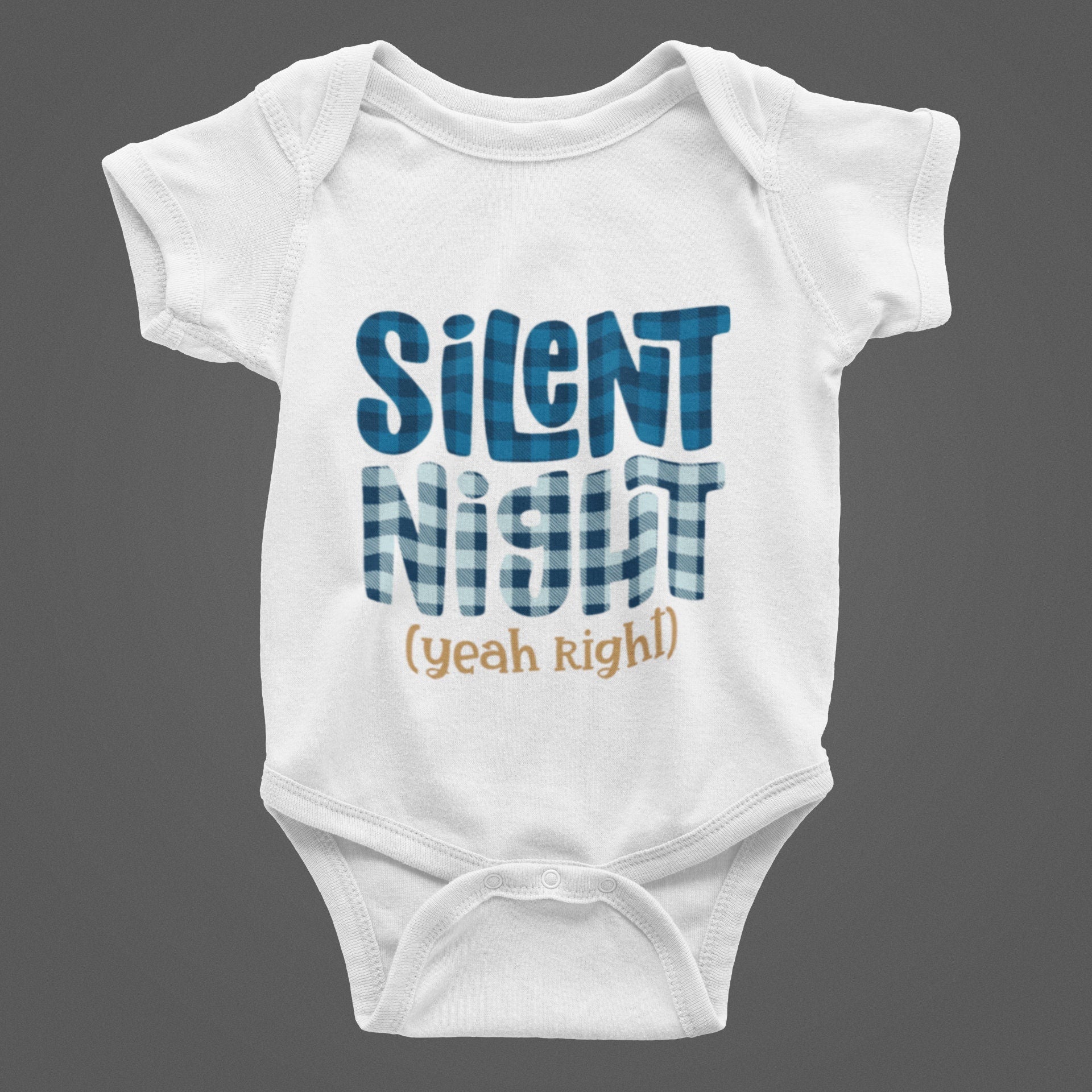 Plaid Baby Christmas Baby Bodysuit/ Onesie