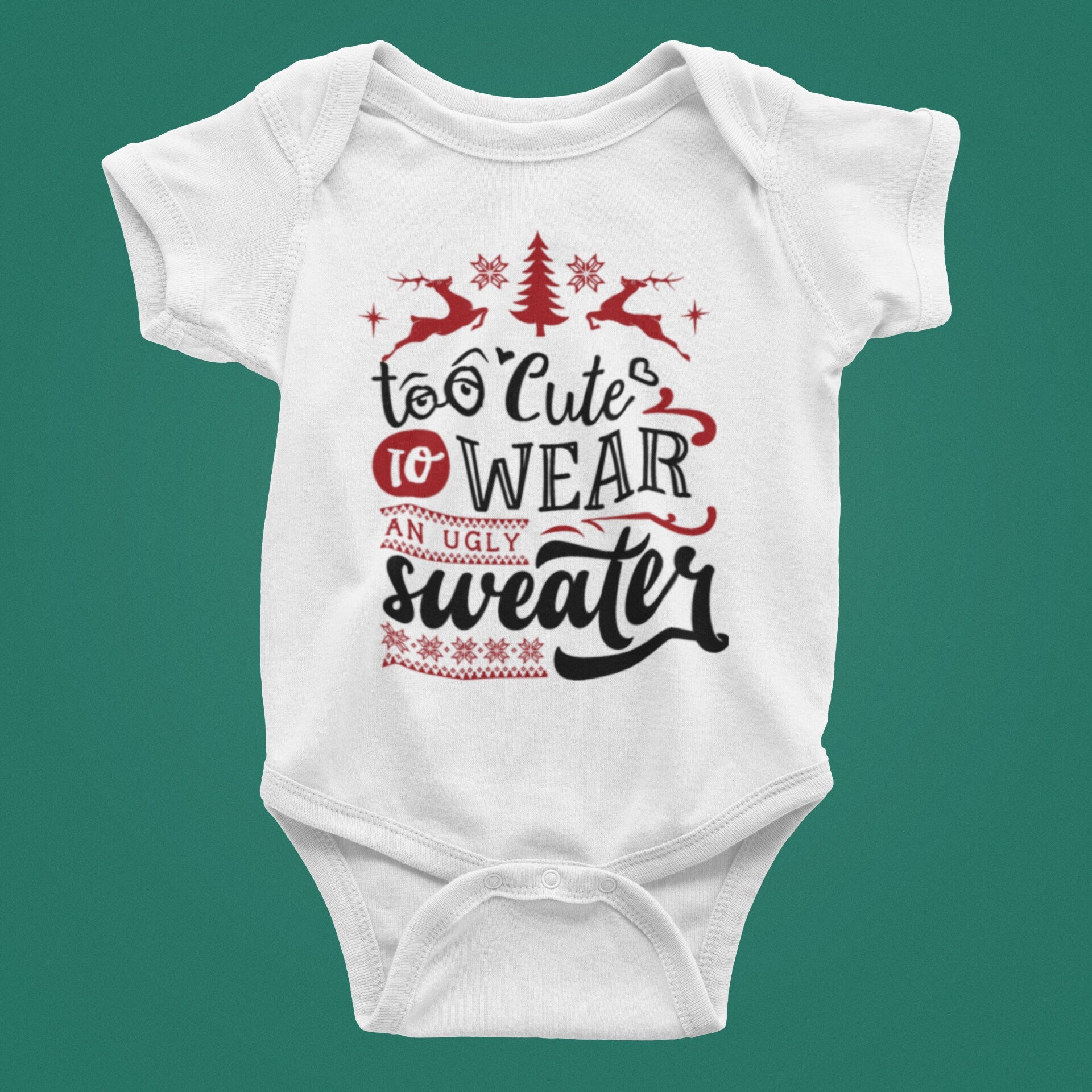 Adorable Christmas Baby Bodysuit: "Who Needs to be Good?"