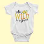 Stay Wild Sunflower Baby Bodysuit/ Onesie