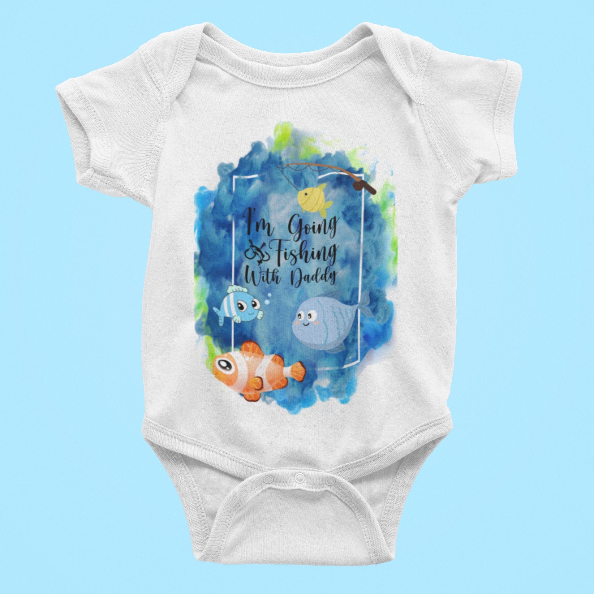 Daddy's Fishing Buddy Baby Bodysuit/Onesie