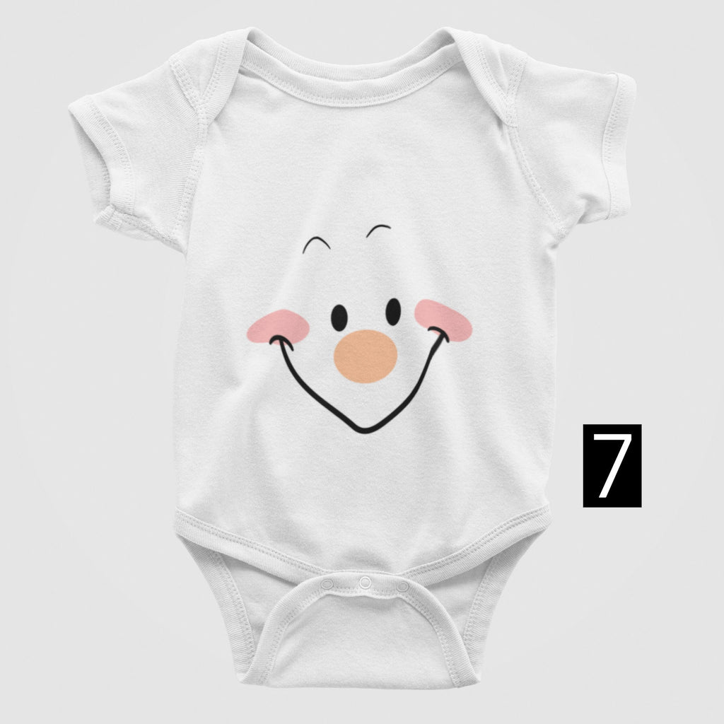 Snowman Face Christmas Baby Bodysuit/Onesie