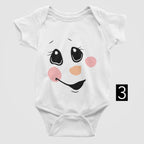 Snowman Face Christmas Baby Bodysuit/Onesie