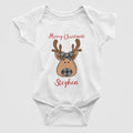 Reindeer Plaid Christmas Baby Bodysuit/ Onesie