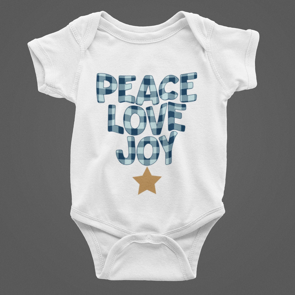 Plaid Baby Christmas Baby Bodysuit/ Onesie