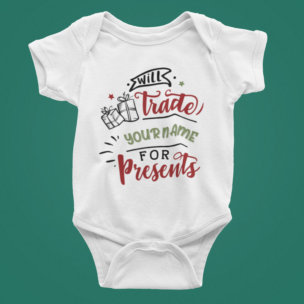 Will trade for presents Christmas Baby Bodysuit/ Onesie