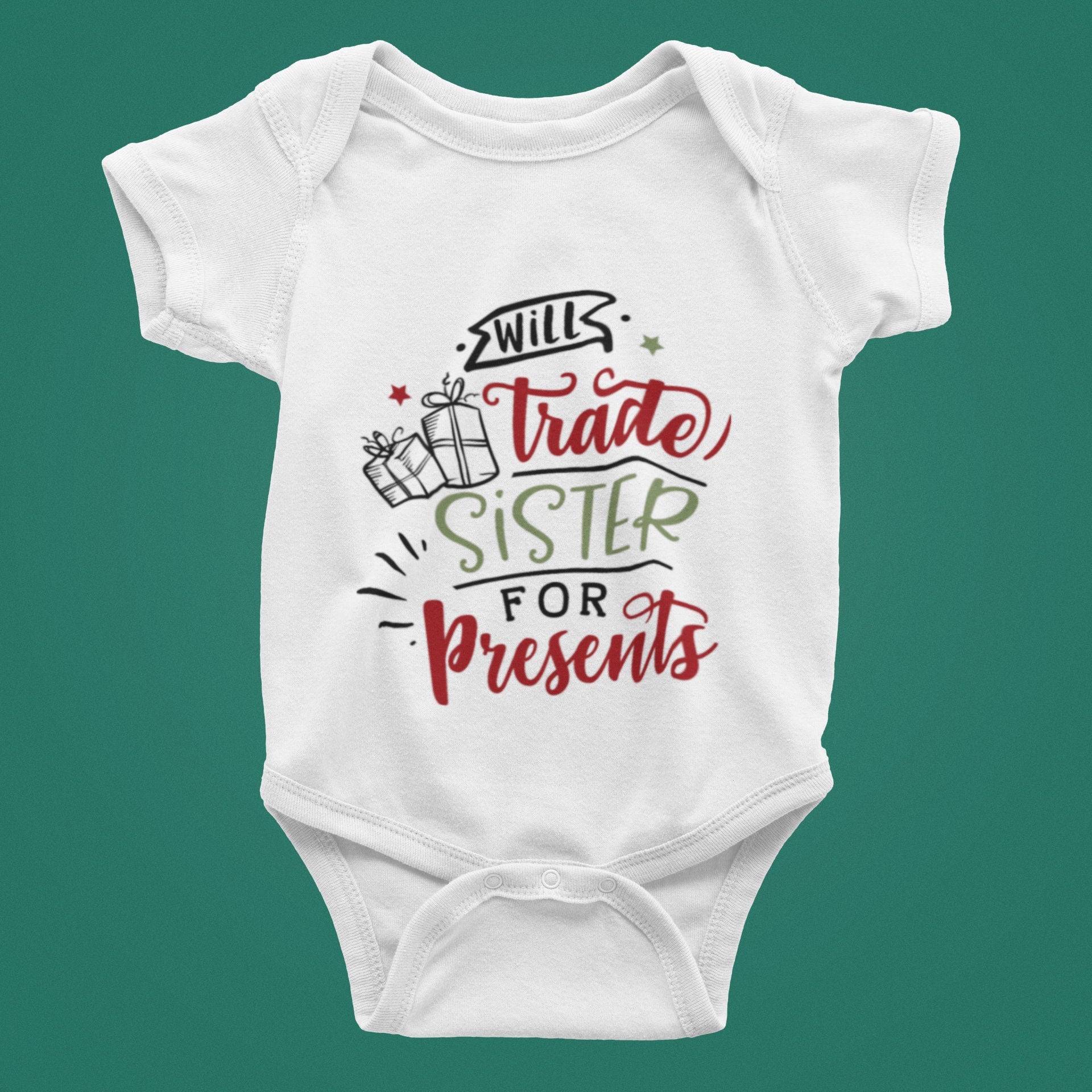 Will trade for presents Christmas Baby Bodysuit/ Onesie