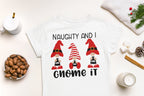 Naughty and I gnome it... Kids and Toddler Christmas Shirt