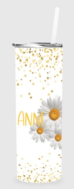 Daisy 2 Personalized 20 oz skinny Tumbler