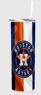 Sports Team Astros Personalized 20 oz skinny Tumbler