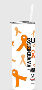 Leukemia Awareness Support 20 oz skinny Tumbler