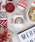 Rainbow Christmas Mug
