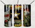 Army Personalized 20 oz skinny Tumbler