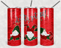 Let's Get Lit Gnomie Christmas Personalized 20 oz skinny Tumbler