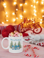 Gnome - blue or red- Holiday Christmas Mug