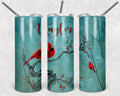 Cardinal Aqua Blue Personalized 20 oz skinny Tumbler