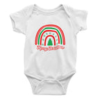 Merry Christmas Rainbow.. Christmas Baby Bodysuit/ Onesie