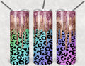 Leopard animal print Personalized 20 oz skinny Tumbler