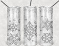 Snowflake Christmas Personalized 20 oz skinny Tumbler