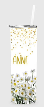 Daisy Personalized 20 oz skinny Tumbler