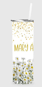 Daisy Personalized 20 oz skinny Tumbler