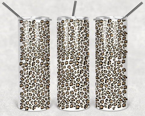 Animal Print - Leopard, Cheetah, Zebra Personalized 20 oz skinny Tumbler