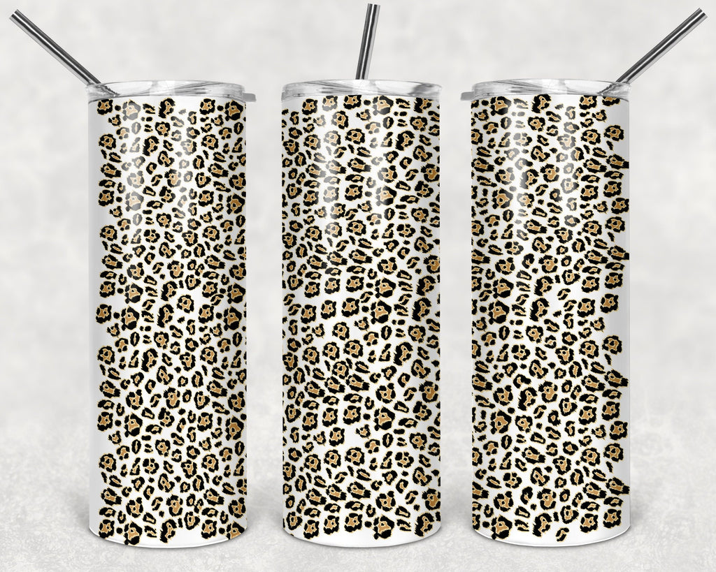Animal Print - Leopard, Cheetah, Zebra Personalized 20 oz skinny Tumbler