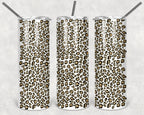 Animal Print - Leopard, Cheetah, Zebra Personalized 20 oz skinny Tumbler