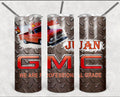GMC Pickup Truck Personalized 20 oz skinny Tumbler