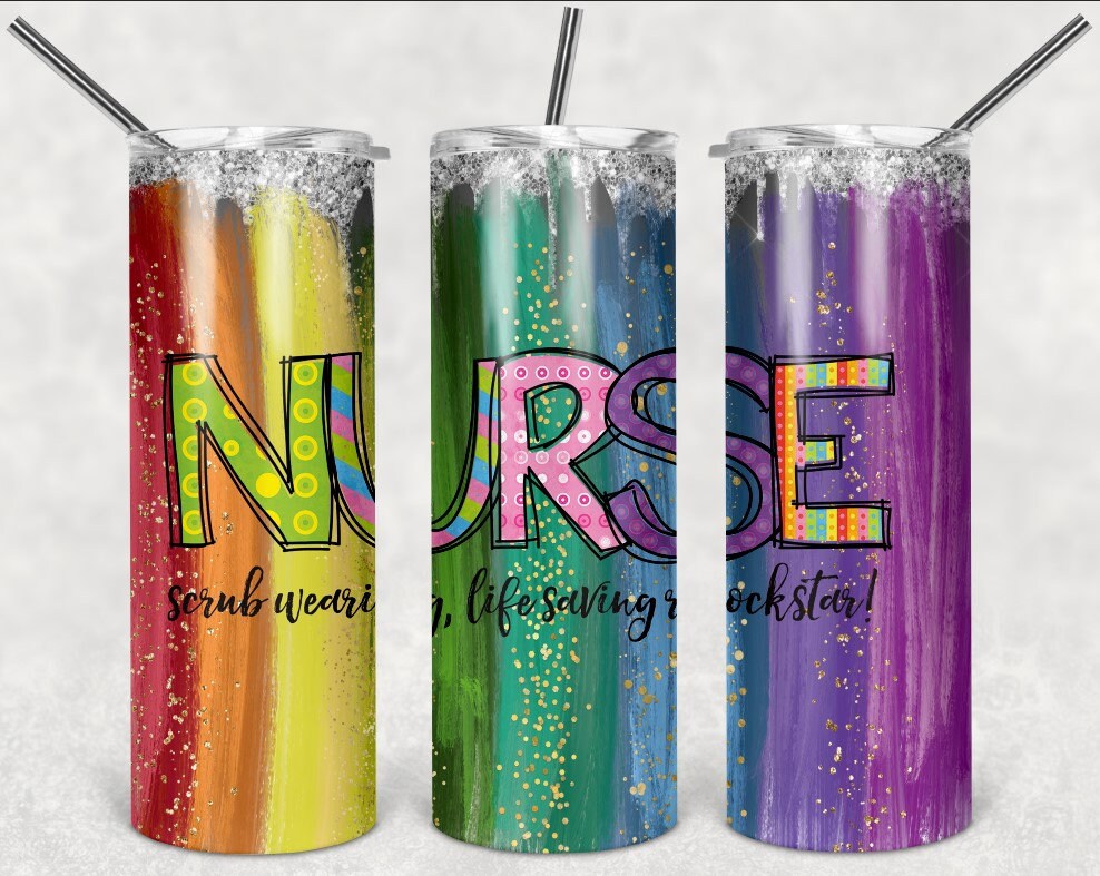 Nurse Personalized 20 oz skinny Tumbler