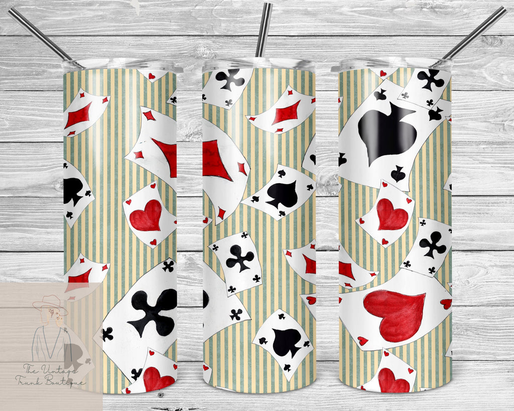 Alice in Wonderland Personalized 20 oz skinny Tumbler