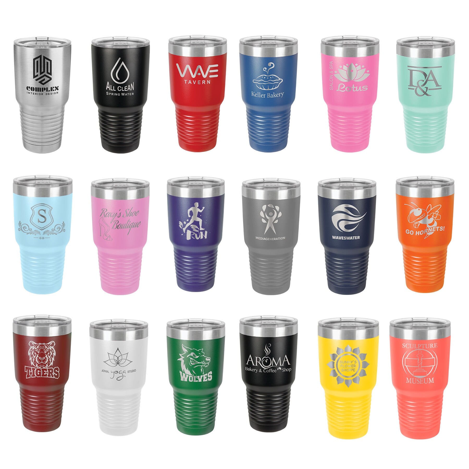 Laser engraved personalized 30 oz tumbler