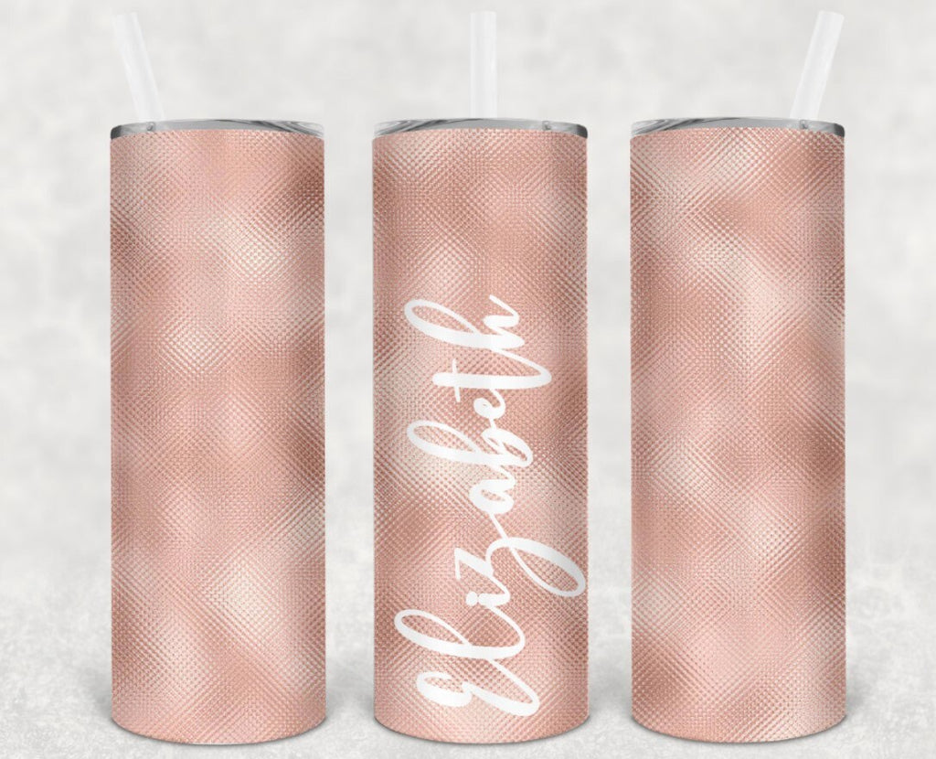 Colored Personalized 20 oz skinny Tumbler