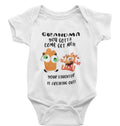 Grandma Come Get Me Your Daughter is Freaking Out baby bodysuit/onesie