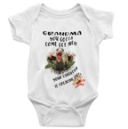 Grandma Come Get Me Your Daughter is Freaking Out baby bodysuit/onesie