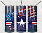 Air Force Veteran Personalized 20 oz skinny Tumbler