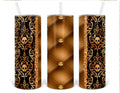 Black and Gold Jacked Spellbound Personalized 20 oz skinny Tumbler
