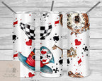 Alice in Wonderland Personalized 20 oz skinny Tumbler
