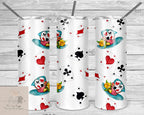 Alice in Wonderland Personalized 20 oz skinny Tumbler
