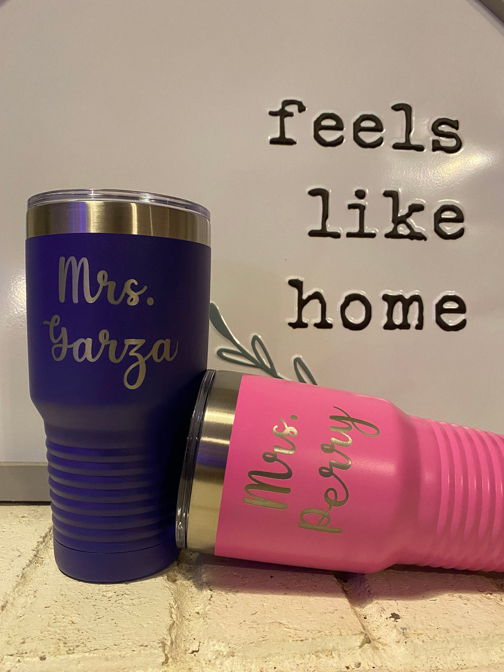Laser engraved personalized 30 oz tumbler