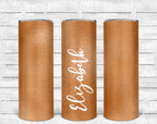 Colored Personalized 20 oz skinny Tumbler