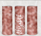 Colored Personalized 20 oz skinny Tumbler