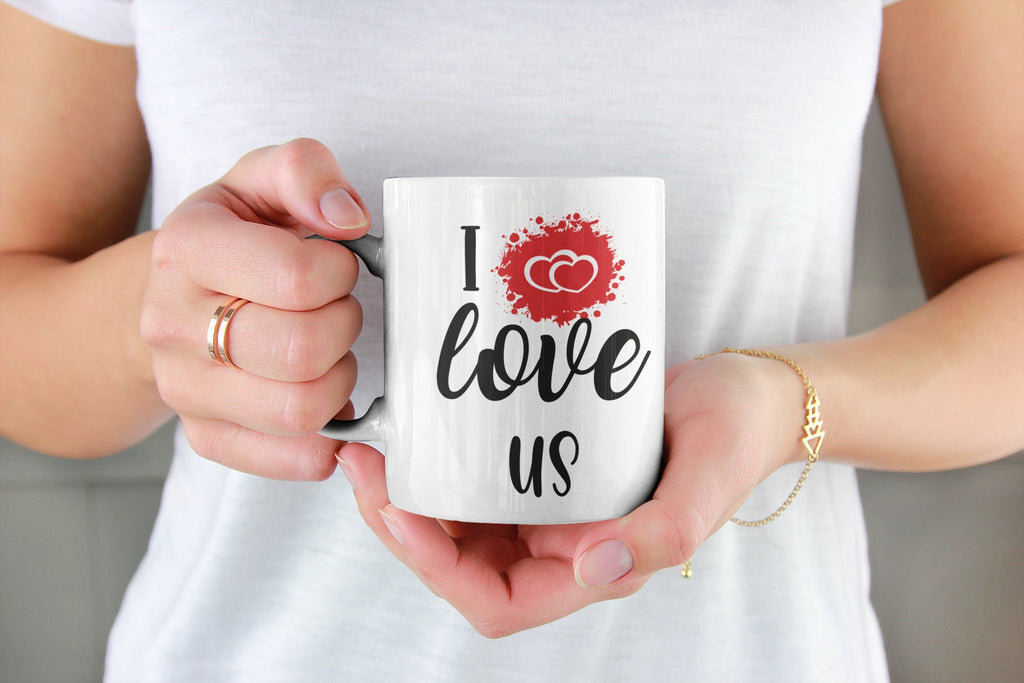 I Love Us Mug/ Custom picture/ Valentines Day Gift